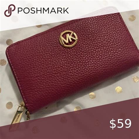 michael kors berry multi wallet|Michael Kors dark cherry wallet.